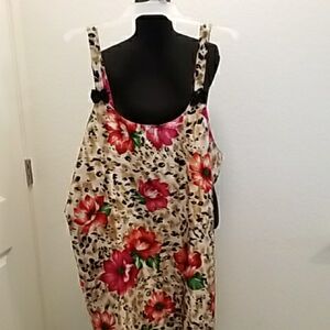 Floral Print Sleeveless Dress